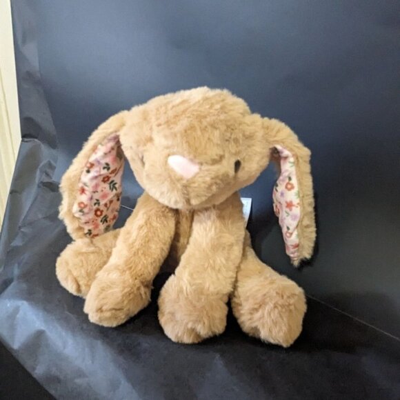 Animal Adventure Bunny Rabbit plush stuffed animal toy Floppy ears brown pink - Picture 1 of 8